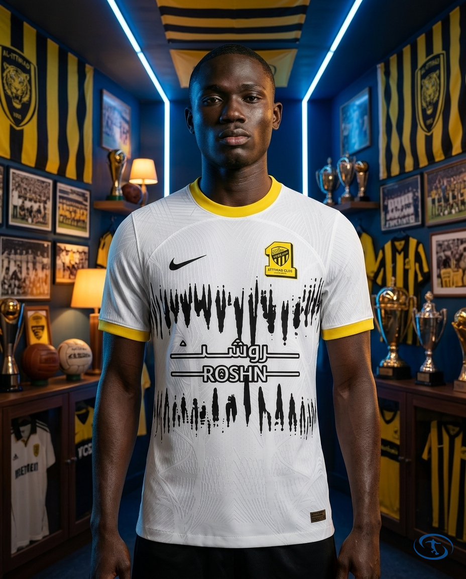 Camisa Al-Ittihad Away 23/24 - Versão Jogador Nike Masculino - Branco - Front View | Sant Sport