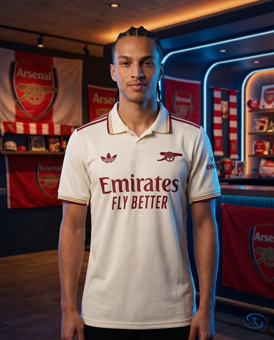Camisa Arsenal Third 25/26 Torcedor Adidas Masculino - Bege - Front View | Sant Sport