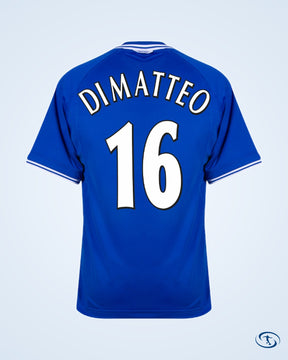 Score Draw Chelsea Retro Home Shirts 1999-2001 (Retro Flex Printing) - Men's
