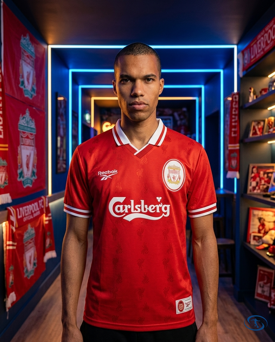 Camisa Retrô Liverpool Home 96/97 Torcedor Reebok Masculina - Vermelho - Front View | Sant Sport