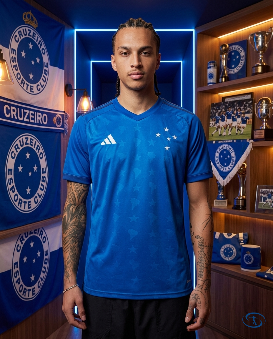 Camisa Cruzeiro Home 2026/27 - Adidas Torcedor Masculino - Azul - Front View | Sant Sport