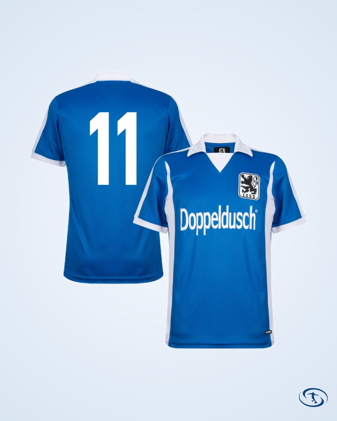 1860 Munich Retro Home No.10 Shirt 1980-1981 (Retro Flock Printing) - Men's