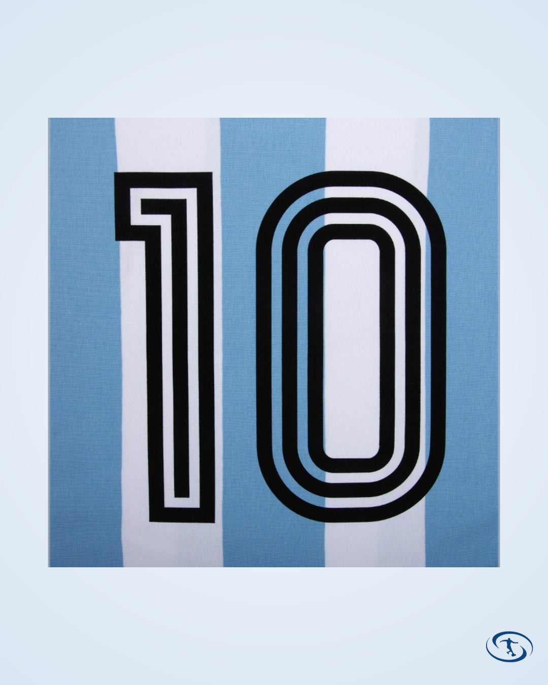 Argentina Home Retro No.10 (Kempes) Shirt 1978 (Retro Flock Printing) - Men's