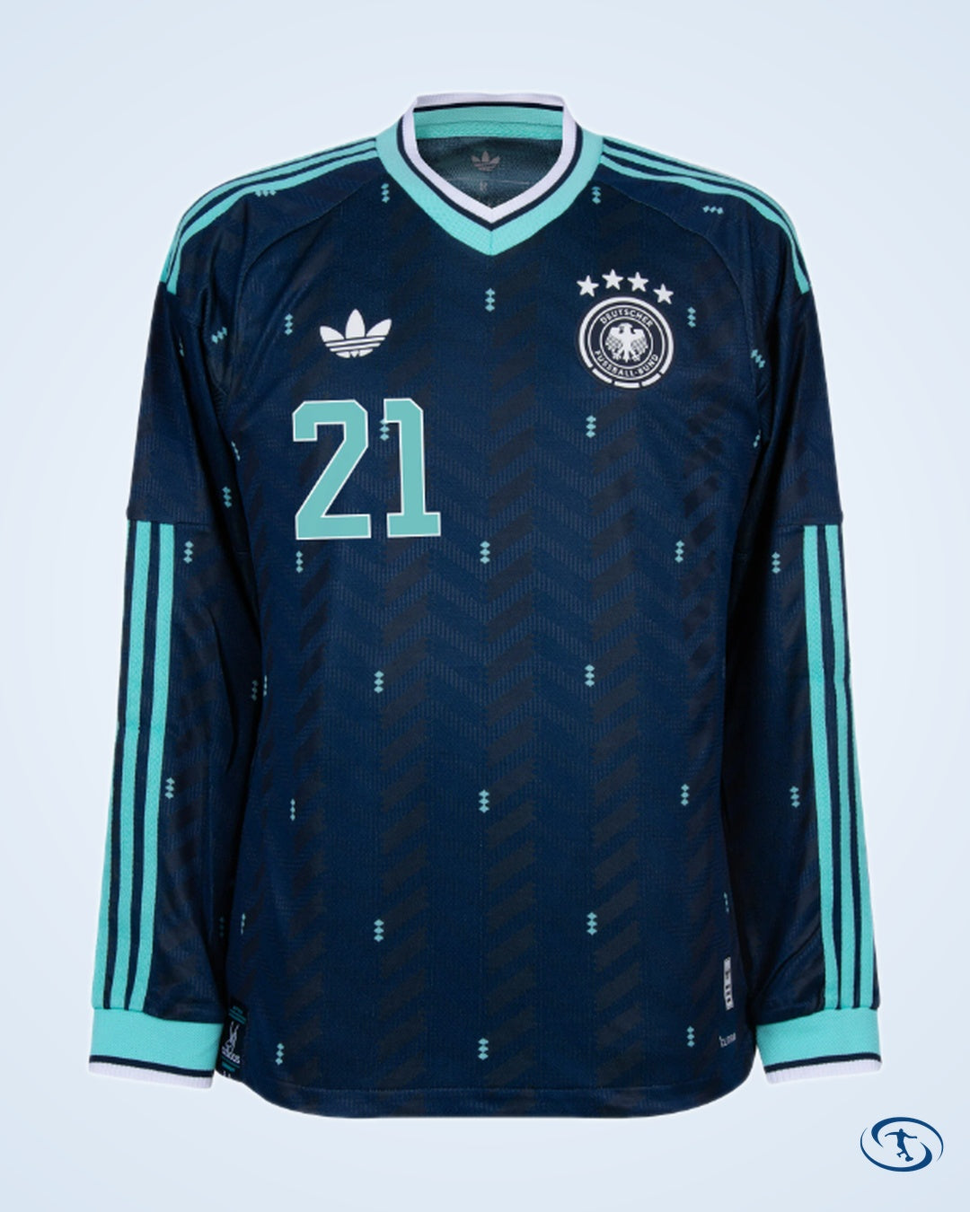 Germany Authentic Away L/S Karl 21 Shirt 2026-2027 (Official Printing) - Men's | Sant Sport