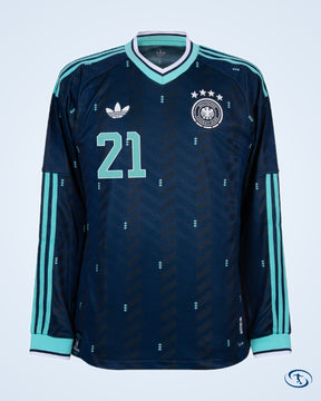 Germany Authentic Away L/S Karl 21 Shirt 2026-2027 (Official Printing) - Men's | Sant Sport