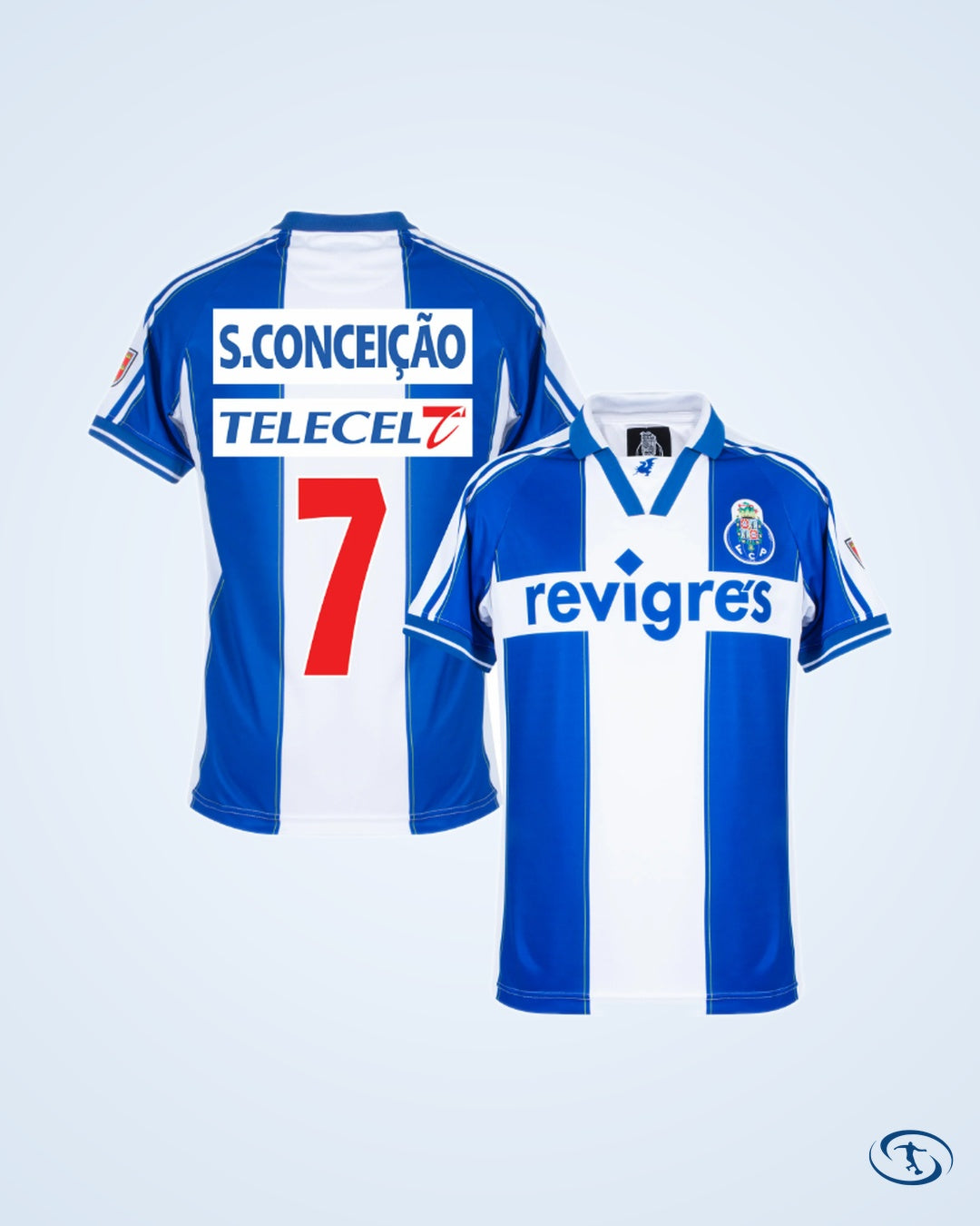 FC Porto Home Retro Shirt 1998-1999 (Fan Style Printing) - Men's