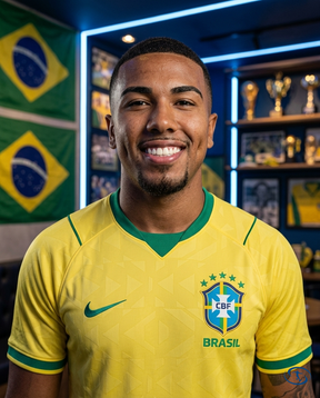 PRONTA ENTREGA - Kit 3 Camisas Brasil Home 2026/27 Jogador Nike Masculino - Amarelo - Badge Close-Up | Sant Sport