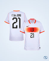 Holland Away F De Jong 21 Shirt 2026-2027 (Official Printing) - Men's