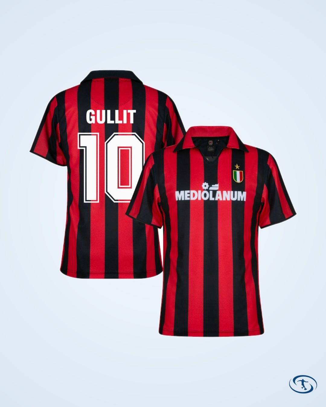 AC Milan Retro Home Palyer Number Shirt 1987-1988 (Retro Flex Printing)