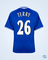 Score Draw Chelsea Retro Home Shirts 1999-2001 (Retro Flex Printing) - Men's