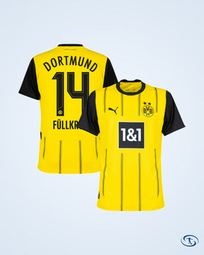 Borussia Dortmund Home Shirt 2024-2025  Fan Version (Official Printing)