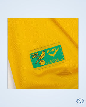 Pony Norwich City FC Home No.9 Retro Shirt 1997-1999 (Retro Flex Printing) - Men's