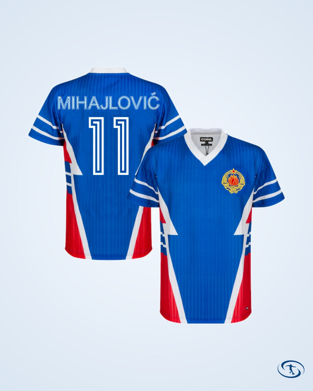 Yugoslavia Home Player Retro Jersey 1990-1991 (Retro Flock Printing) - Men's