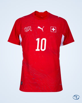 Switzerland Authentic Home Xhaka 10 Shirt 2026-2027 (Official Printing) - Men's | Sant Sport