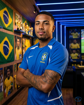 Camisa Seleção Brasileira II Retrô 2002 Torcedor Nike Masculina - Azul - Side View | Sant Sport