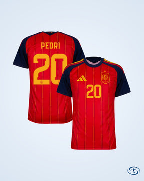 Spain Home Player Number Shirt 2026-2027 (Official Printing) - Men's
