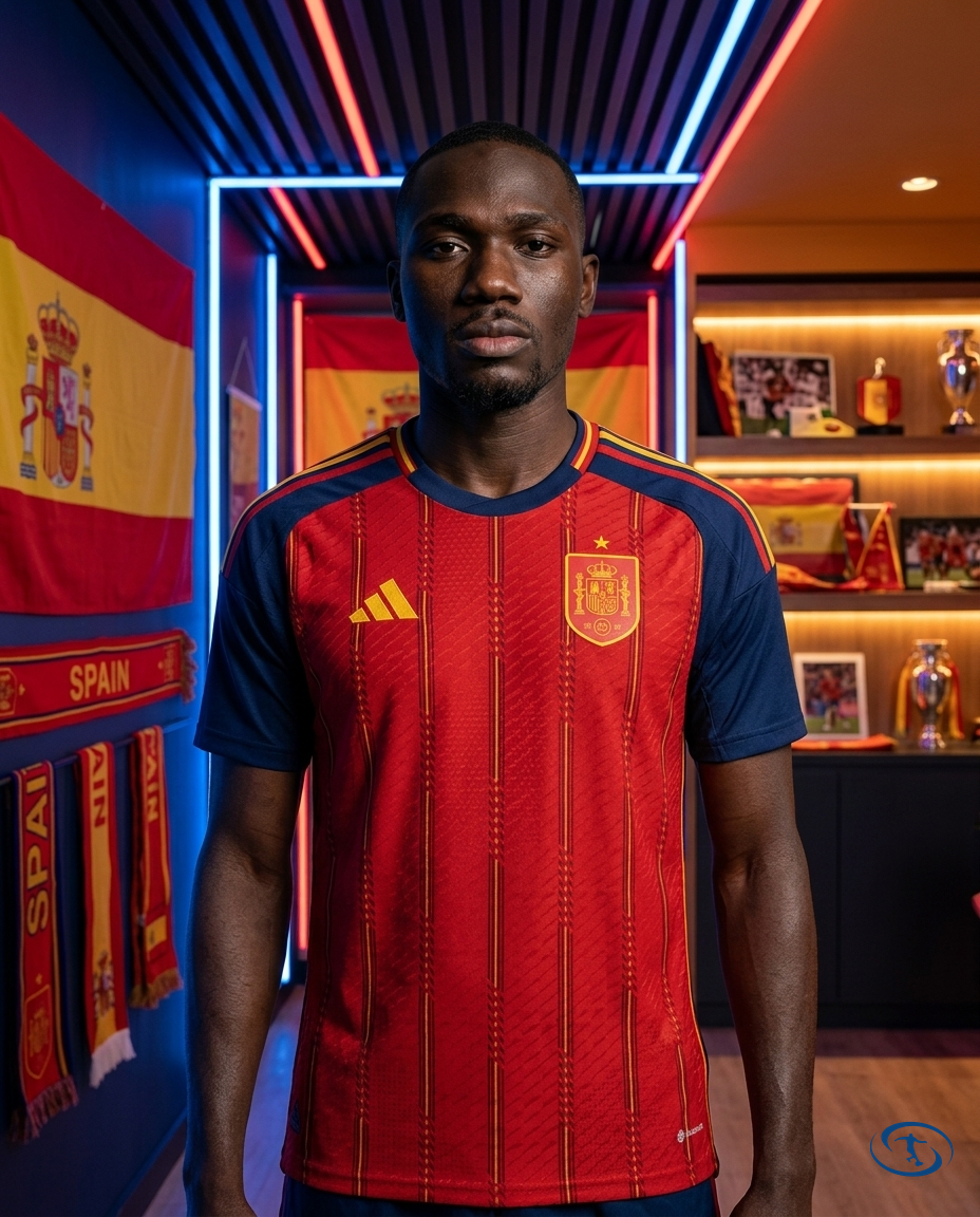 Camisa Espanha Home 2026/27 Jogador Adidas Masculino - Vermelho - Front View | Sant Sport