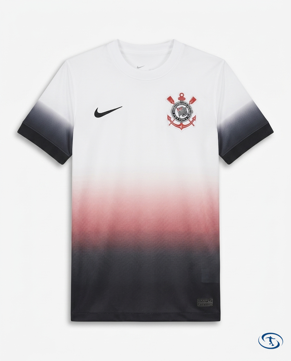 Corinthians Kids Kit Home 24/25 Nike - White e Preto - Packshot | Sant Sport