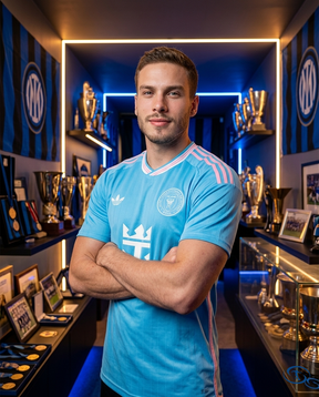 Camisa Inter Miami Away 2025/26 - Torcedor Adidas Masculino - Azul - Side View | Sant Sport
