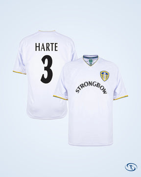 Score Draw Leeds United Retro Home Shirt 2000-2002 Fan Version (Retro Flex Printing)
