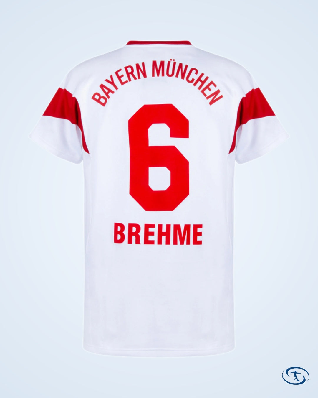 FC Bayern Munich Brehme 6 Retro Shirt 1987-88 (Retro Flock Printing) - Men's