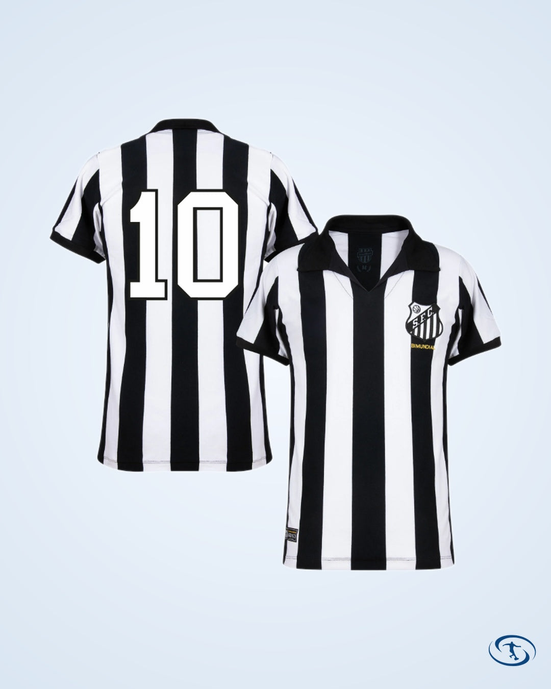 Santos Retro Away No.10 Shirt 1963 (Retro Flock Printing) - Men's