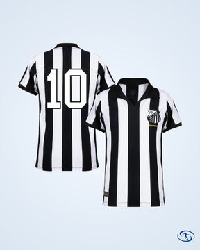 Santos Retro Away No.10 Shirt 1963 (Retro Flock Printing) - Men's