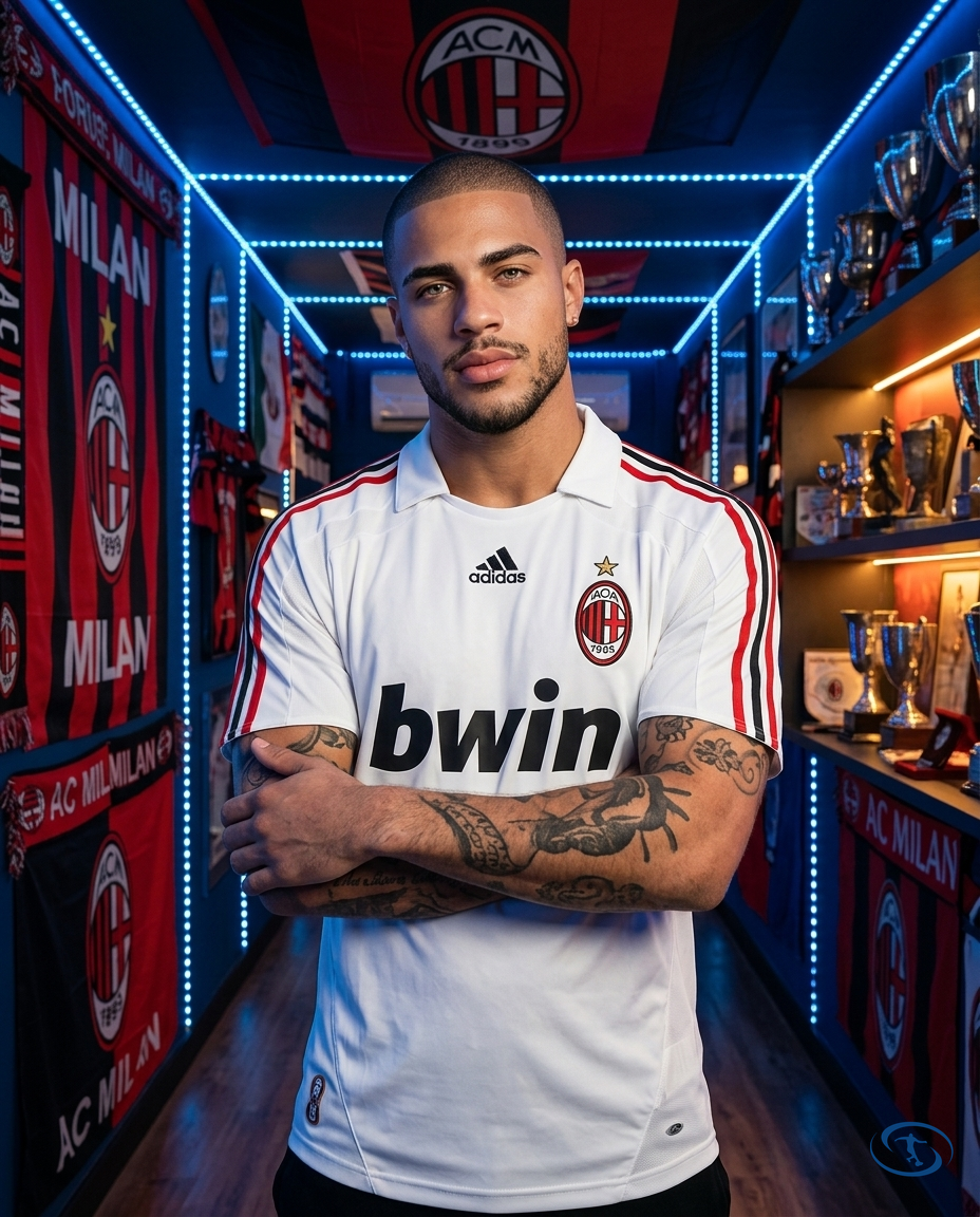 Camisa AC Milan Retrô 2007/08 Torcedor Adidas Masculina - Branco - Front View | Sant Sport