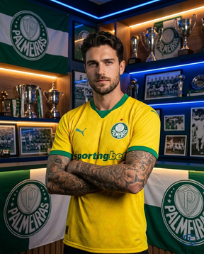 Palmeiras Jersey Third 2025/26 - Player Version Puma Men's - Yellow - Side View | Sant Sport