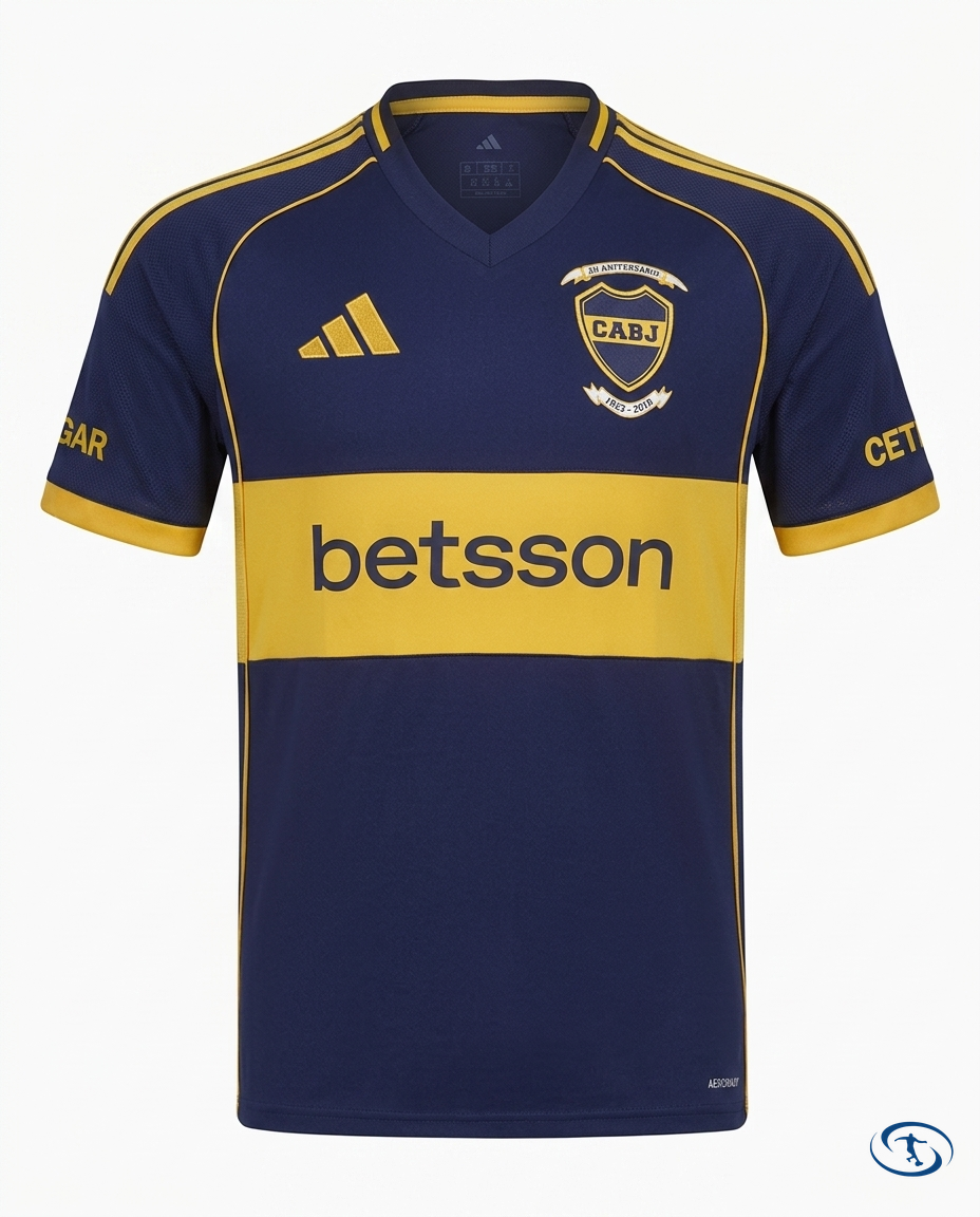 Boca Juniors Jersey Home 2025/26 - Adidas Men's - Blue e Amarelo - Packshot | Sant Sport