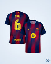 Barcelona Home Fan Version Shirt 2025-2026 Fan (Champions League) - Men's