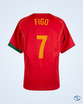 Portugal Home Figo 7 Jersey (Reissue) 2004-2005 - Men's