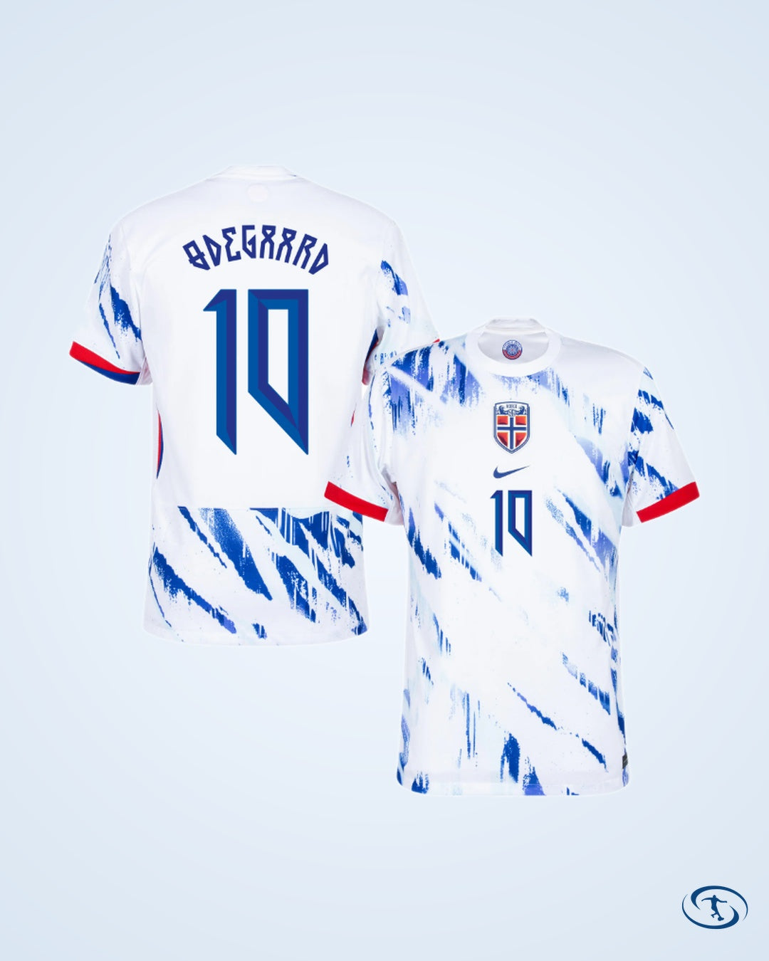 Norway Away Ødegaard 10 KIDS Shirt 2024-2025 (Official Printing) - Kids