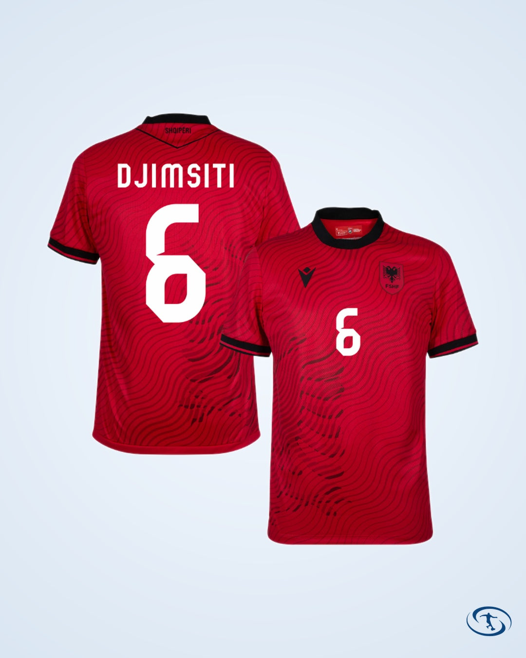 Albania Authentic Home Bajrami 10 Shirt 2026-2027 (Fan Style Printing) - Men's
