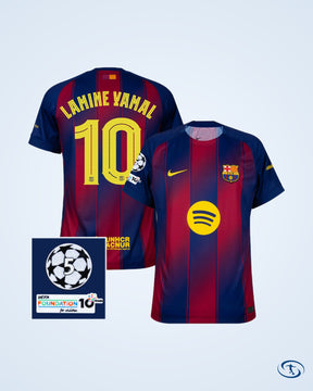 Barcelona Home Lamine Yamal 10 Shirt 2025-2026 - Men's