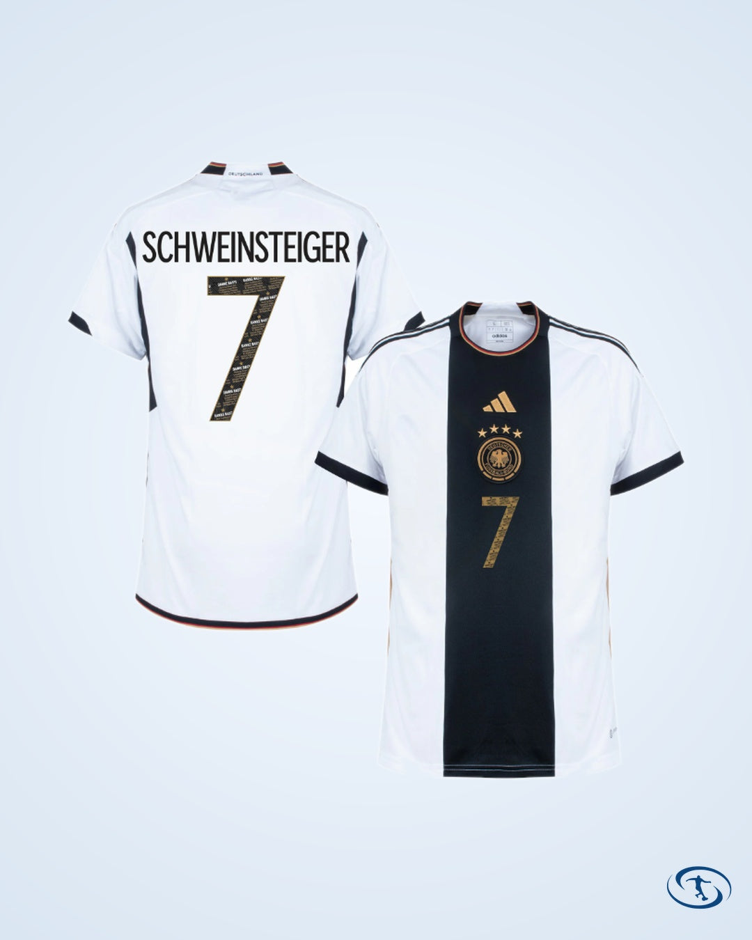 Germany Home Schweinsteiger 7 Shirt 2022-2023 (Danke Basti Printing) - Men's