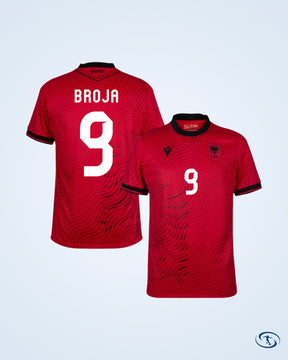 Albania Authentic Home Bajrami 10 Shirt 2026-2027 (Fan Style Printing) - Men's
