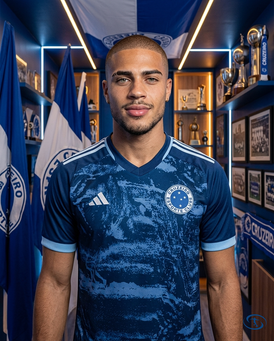 Camisa Cruzeiro Third 2024/25 - GABI #9 - Torcedor Adidas Masculino - Azul - Front View | Sant Sport
