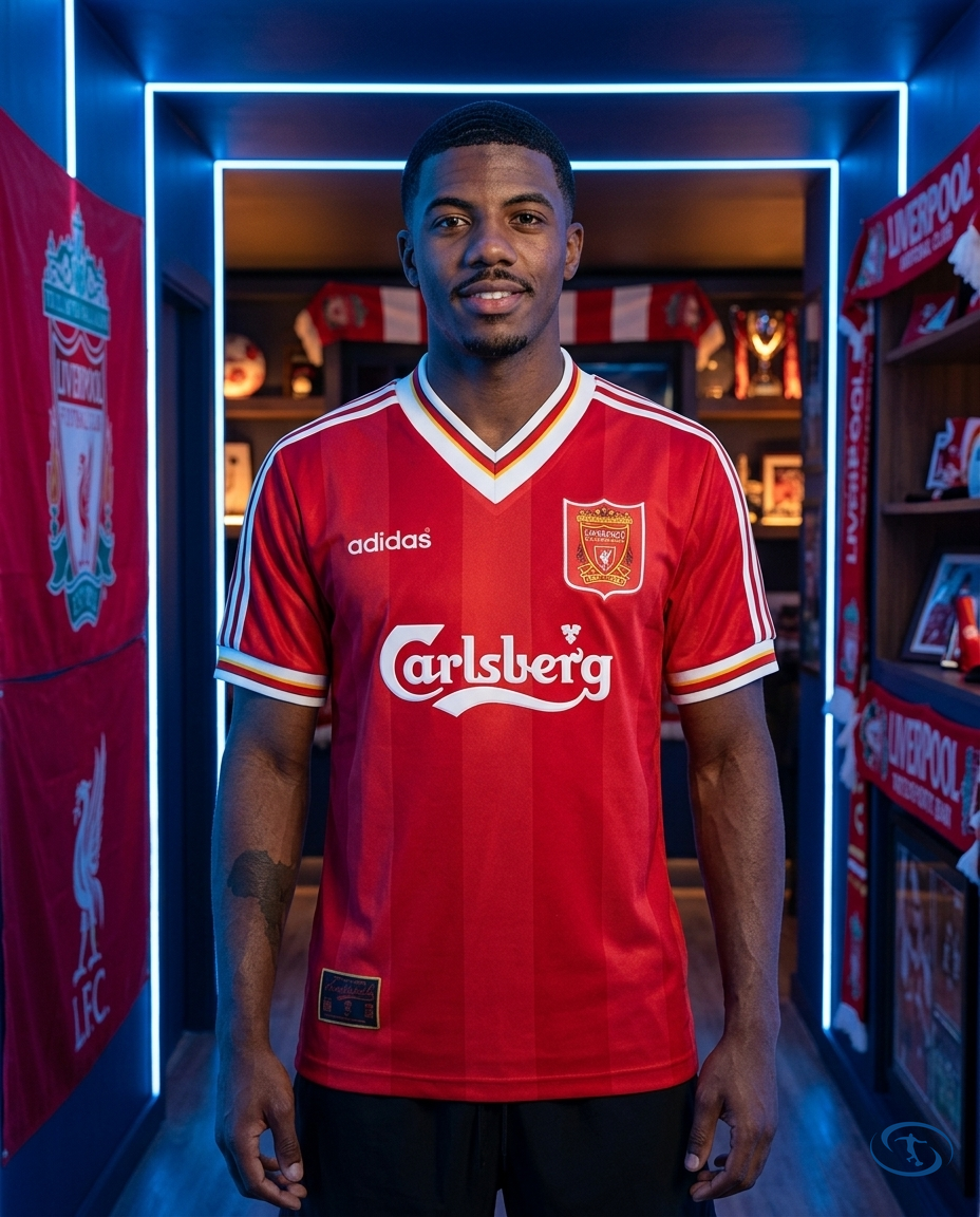 Camisa Retrô Liverpool Home 1995-96 Torcedor Adidas Masculina - Vermelha - Front View | Sant Sport