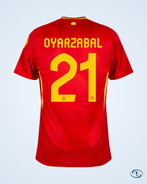 Spain Home Player Number Shirt 2024-2025 (Official Printing) - Men's