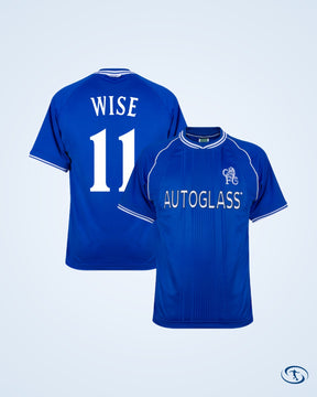 Score Draw Chelsea Retro Home Shirts 1999-2001 (Retro Flex Printing) - Men's