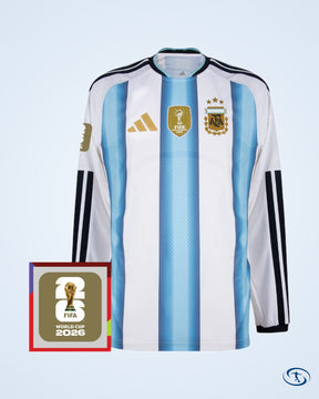 Argentina Authentic Home L/S Shirt 2026-2027 - Men's