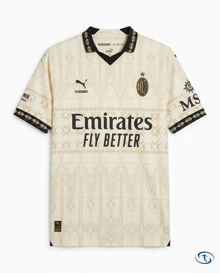 AC Milan X Pleasures "Luz e Trevas" Jersey 2024/25 Puma Men's - Packshot | Sant Sport