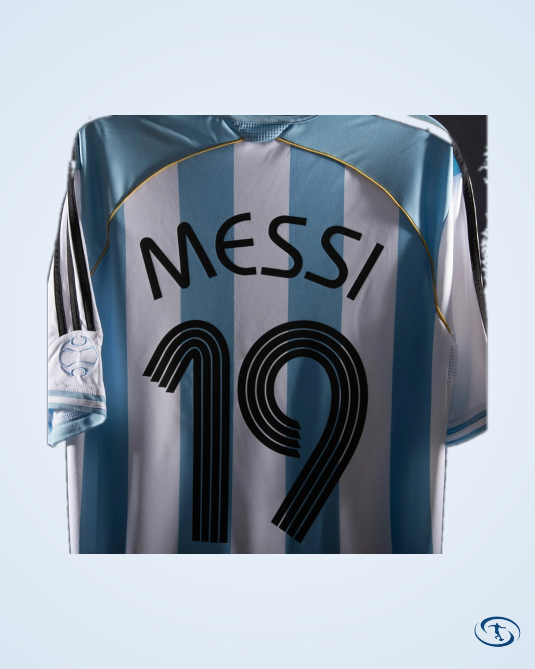 Argentina Home Messi 19 Shirt 2006 (Reissue) - Men's