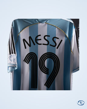 Argentina Home Messi 19 Shirt 2006 (Reissue) - Men's