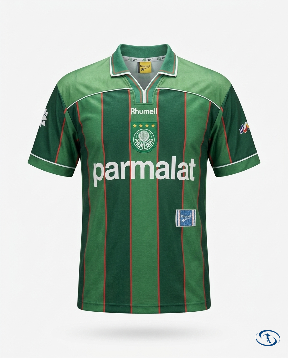 Palmeiras Jersey Retro 1999 Hummel Men's - Green - Packshot | Sant Sport