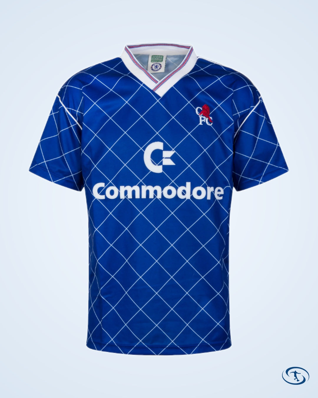 Score Draw Chelsea Dixon 9 Home Retro Shirt 1987-1988 (Retro Flock Printing) - Men's | Sant Sport