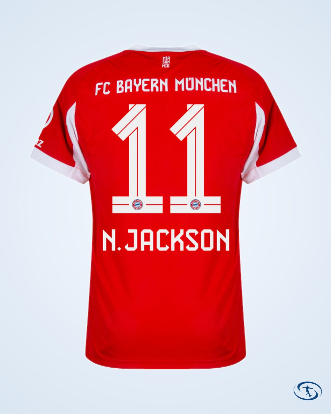 Bayern Munich Home N.Jackson 11 Shirt 25-26 (Official Printing) - Men's