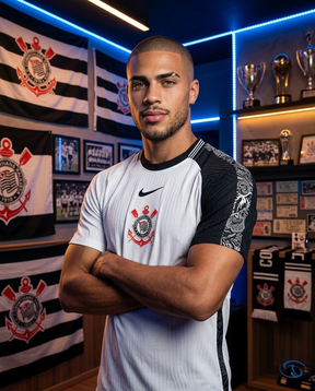 Corinthians Jersey Home 2025/26 Player Version Nike Men's - White - Side View | Sant Sport