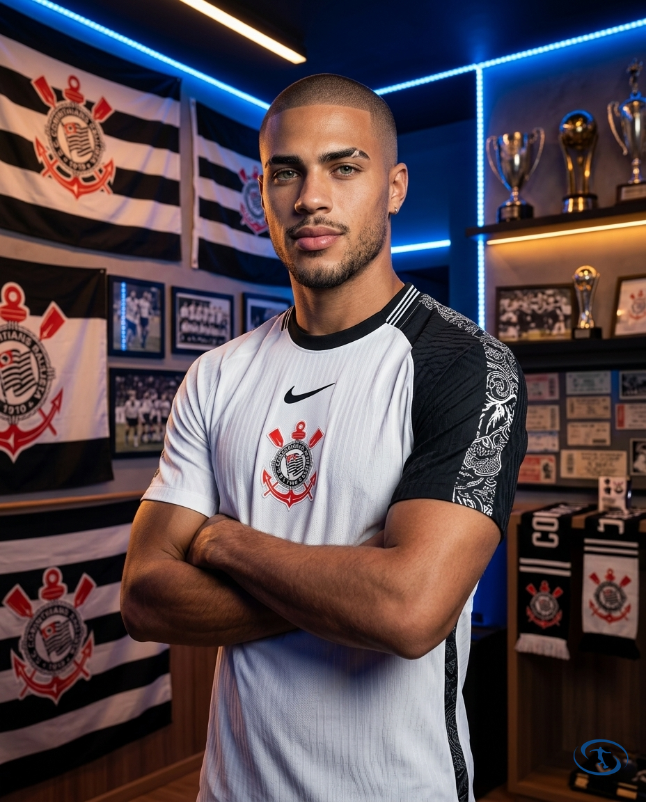Corinthians Jersey Home 2025/26 Player Version Nike Men's - White - Side View | Sant Sport